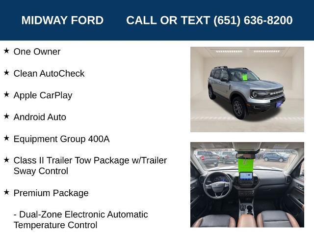 Certified 2023 Ford Bronco Sport Badlands w/ Premium Package AWD/4WD image 10