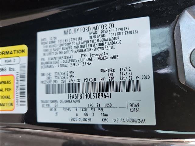 Certified 2020 Ford Mustang Coupe RWD image 17