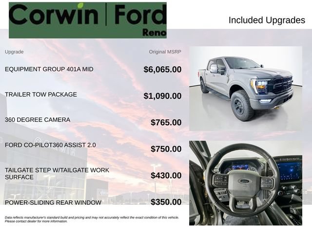 Certified 2021 Ford F150 Tremor w/ Equipment Group 401A Mid AWD/4WD image 3