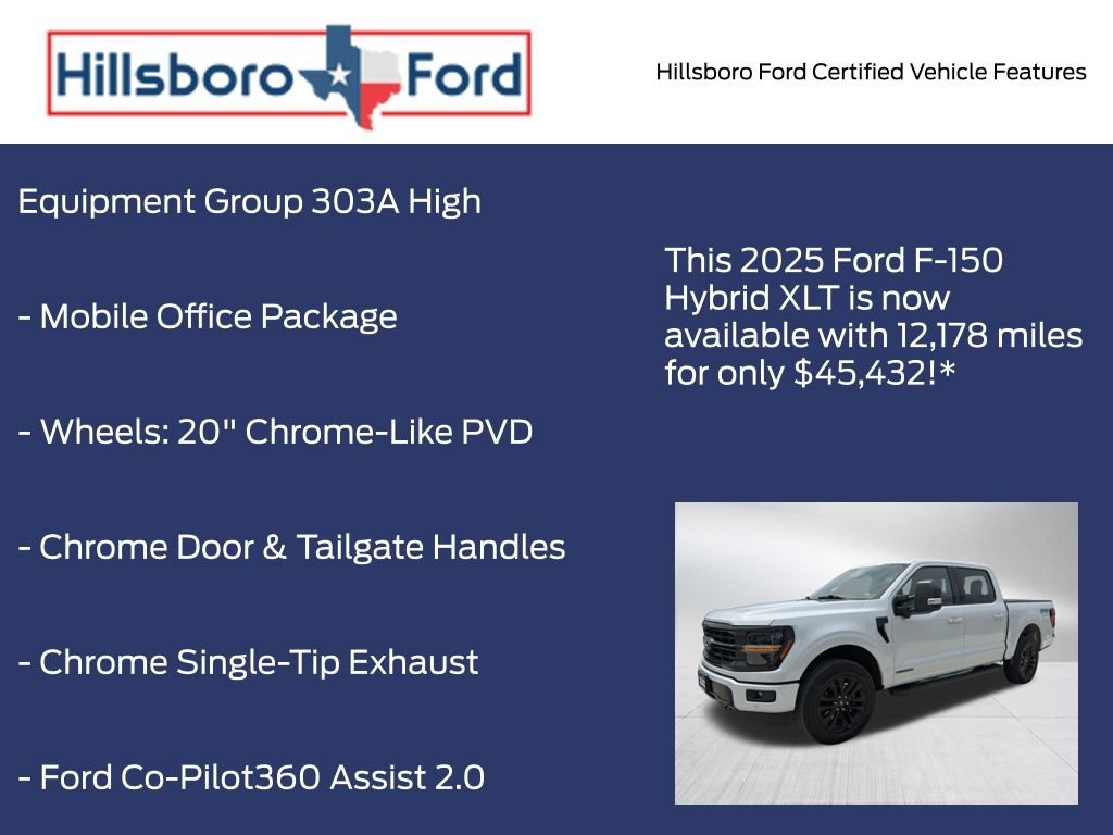 Certified 2025 Ford F150 XLT w/ Equipment Group 303A High AWD/4WD image 13