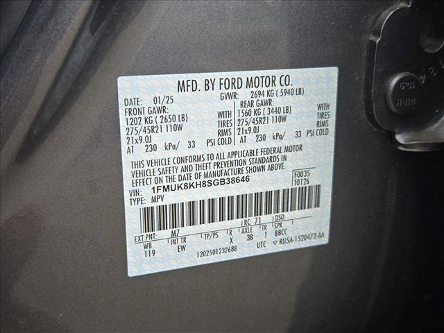 Certified 2025 Ford Explorer ST-Line w/ ST-Line Street Pack AWD/4WD image 23