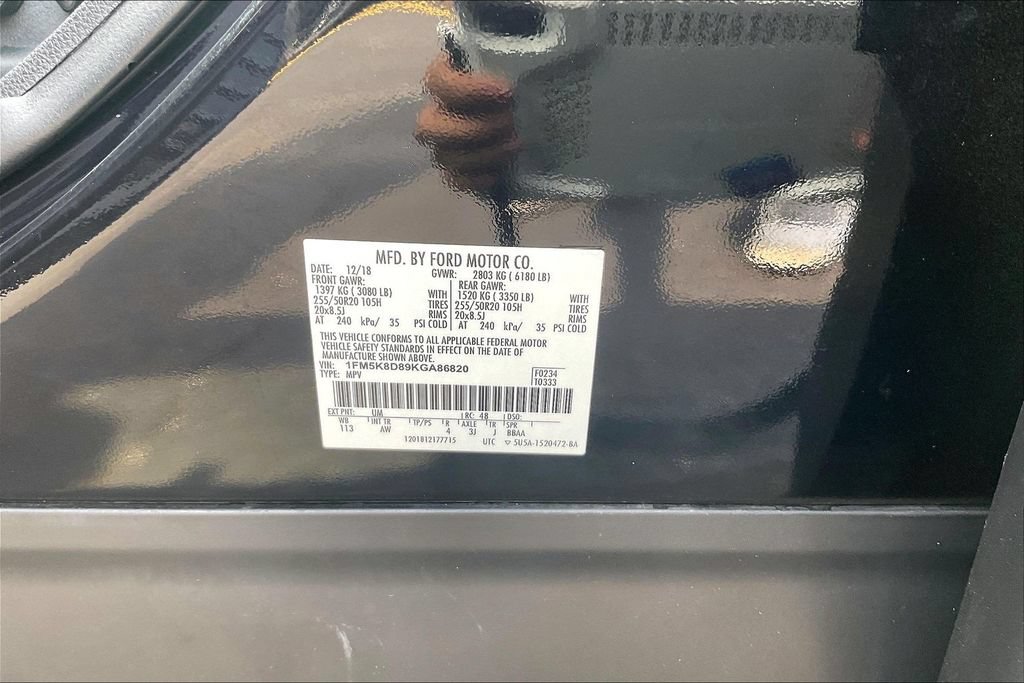 Certified 2019 Ford Explorer XLT w/ Equipment Group 202A AWD/4WD image 34