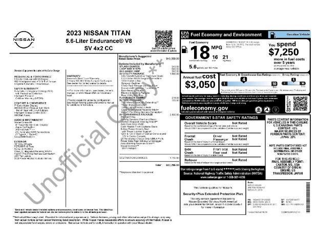 Used 2023 Nissan Titan SV w/ SV Convenience Package RWD image 5