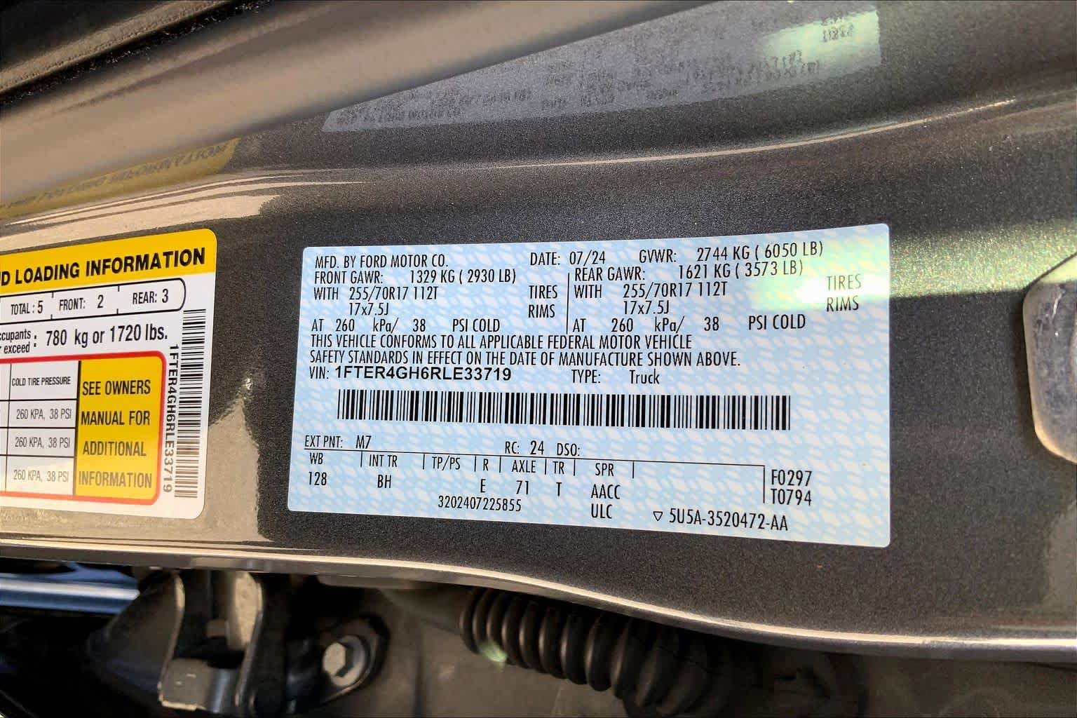 Certified 2024 Ford Ranger XLT w/ Equipment Group 301A High RWD image 30