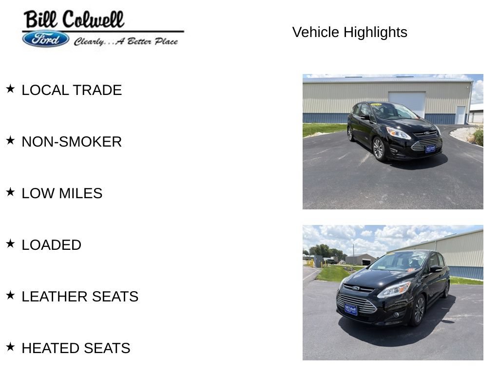 Certified 2017 Ford C-MAX Energi Titanium w/ Equipment Group 501A FWD image 11