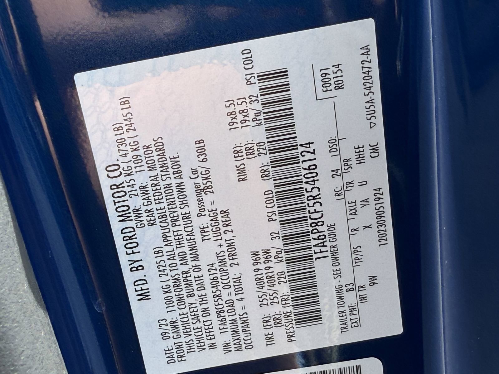 Certified 2024 Ford Mustang GT Premium RWD image 37
