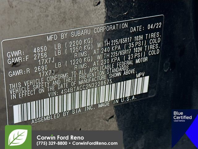 Used 2022 Subaru Outback Premium image 33