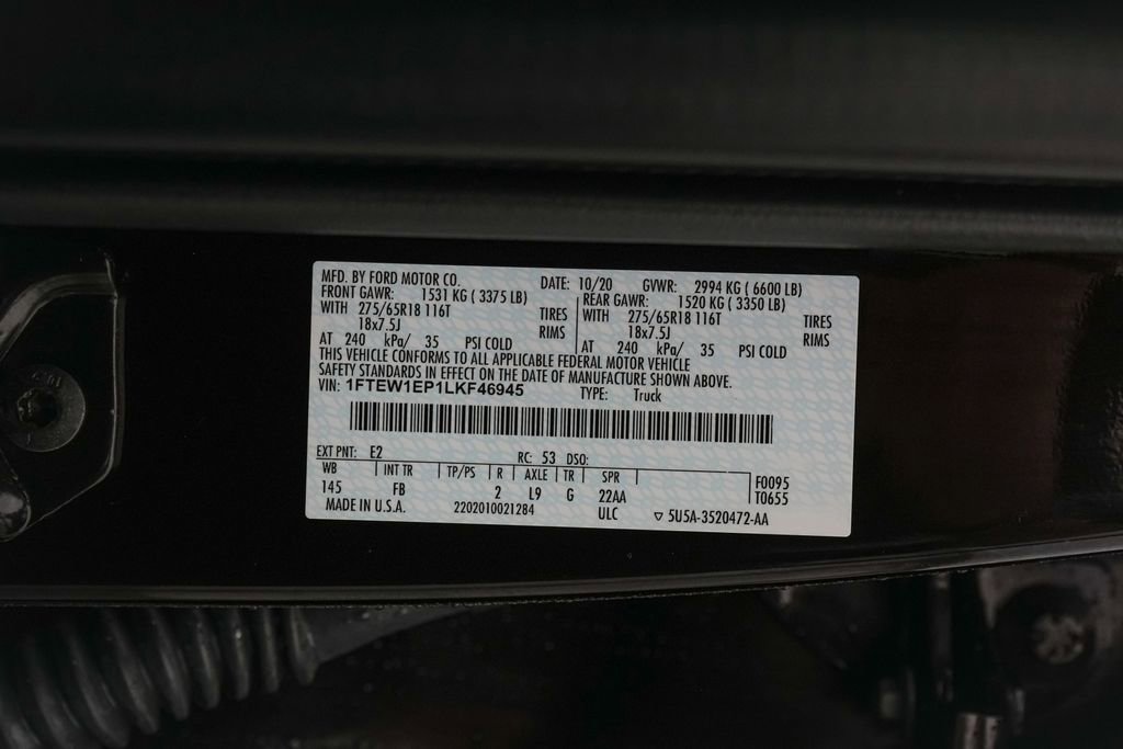 Certified 2020 Ford F150 XLT w/ Equipment Group 302A Luxury AWD/4WD image 25