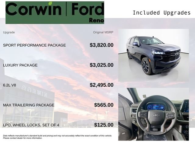 Used 2024 Chevrolet Tahoe RST w/ Sport Performance Package AWD/4WD image 3