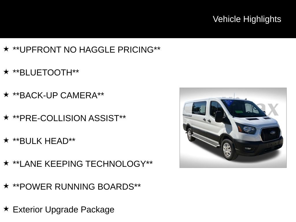 Certified 2024 Ford Transit 250 Low Roof w/ Exterior Upgrade Package image 12