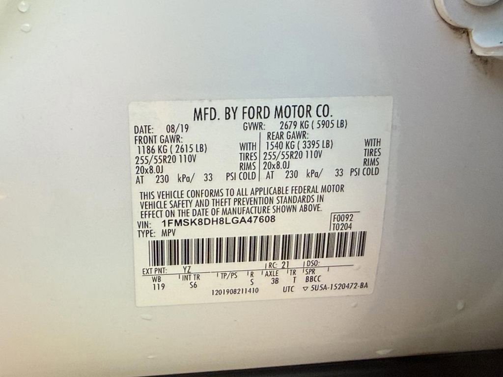 Certified 2020 Ford Explorer XLT w/ Equipment Group 202A image 28