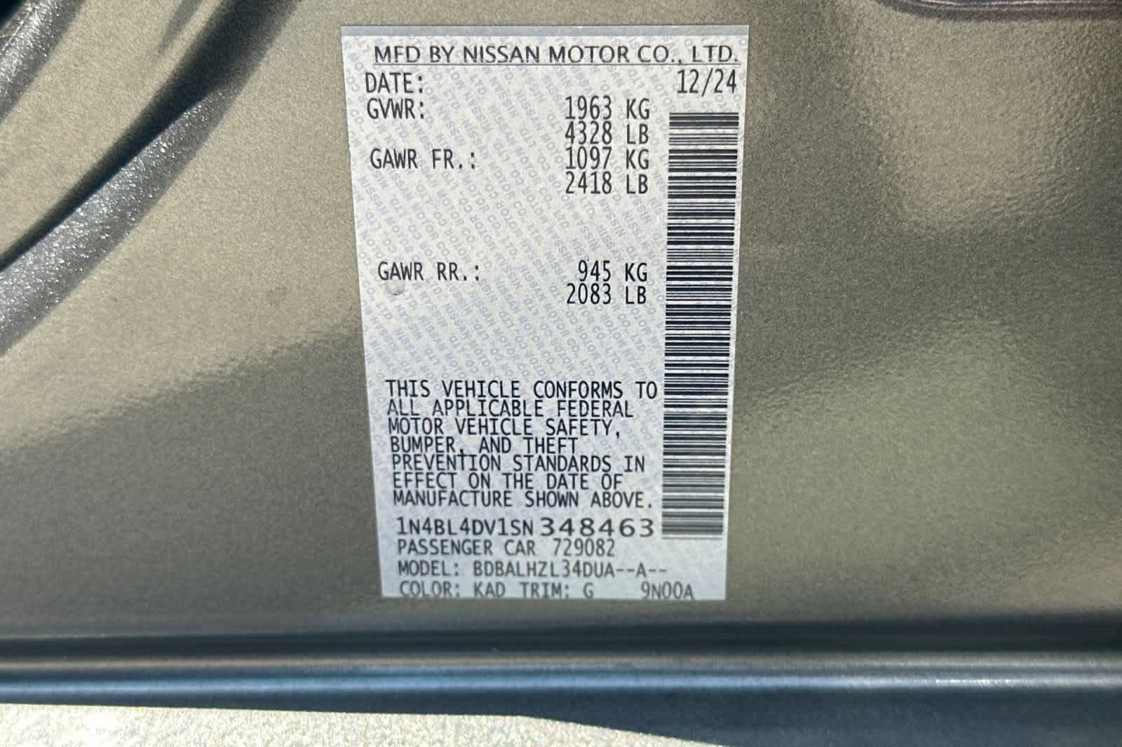 Used 2025 Nissan Altima 2.5 SV FWD image 28