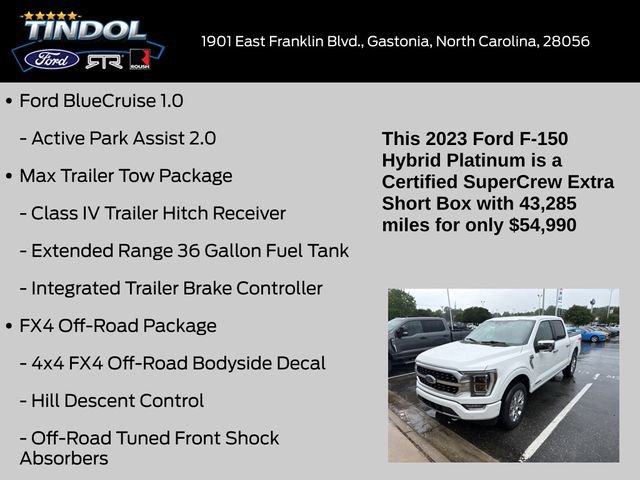 Certified 2023 Ford F150 Platinum w/ Equipment Group 701A High AWD/4WD image 11