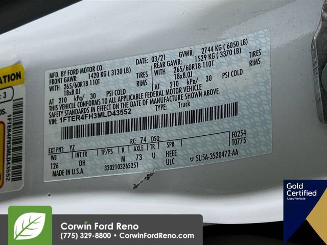 Certified 2021 Ford Ranger Lariat w/ Trailer Tow Package AWD/4WD image 35