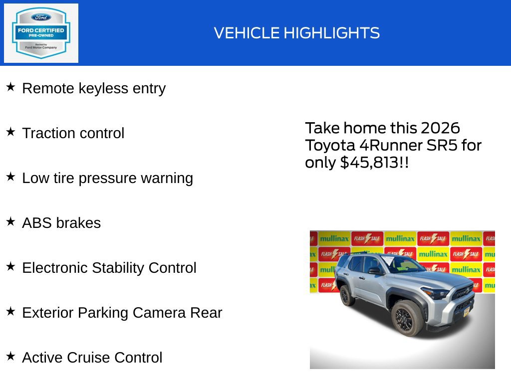 Used 2026 Toyota 4Runner SR5 AWD/4WD image 18