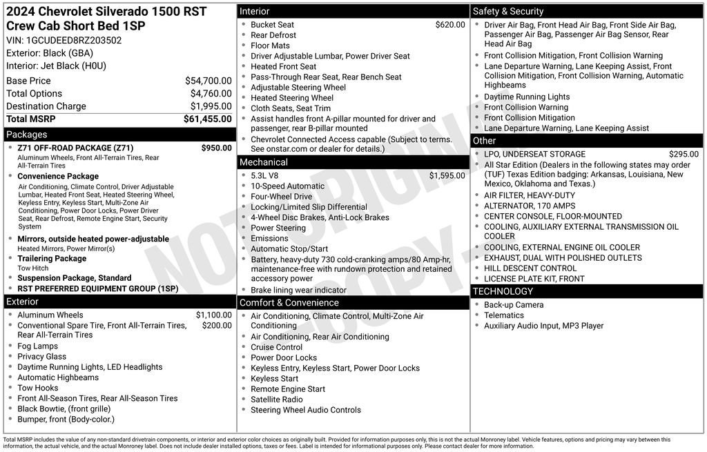 Used 2024 Chevrolet Silverado 1500 RST w/ Z71 Off-Road Package image 34