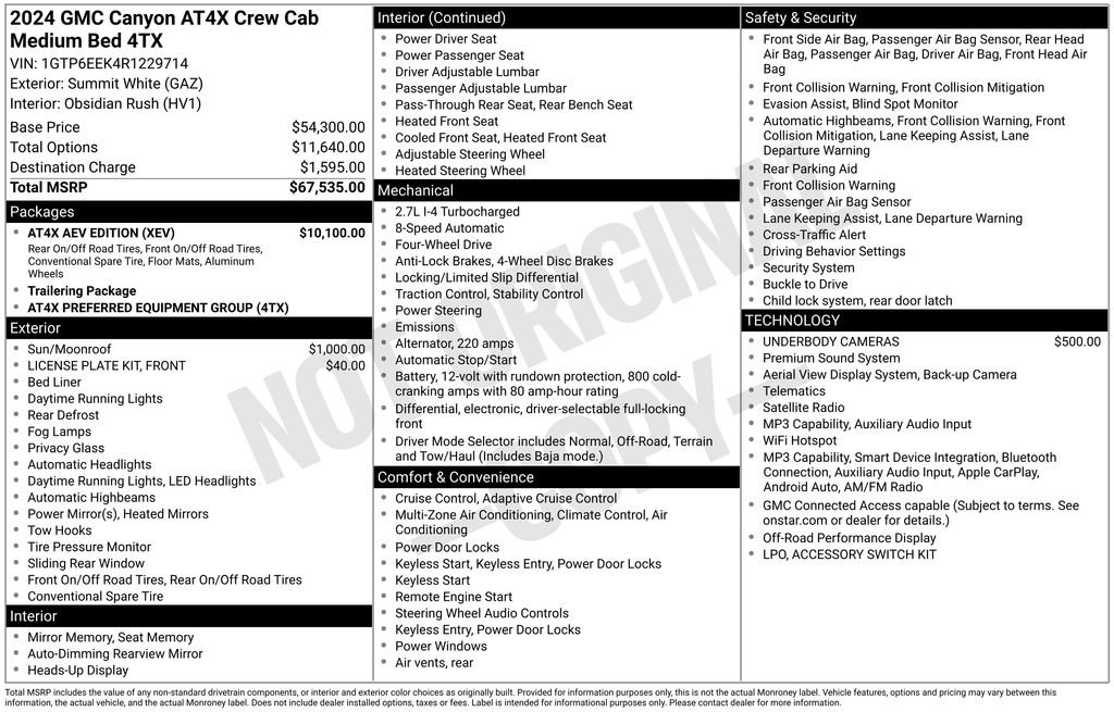 Used 2024 GMC Canyon AT4X w/ AT4X AEV Edition AWD/4WD image 3
