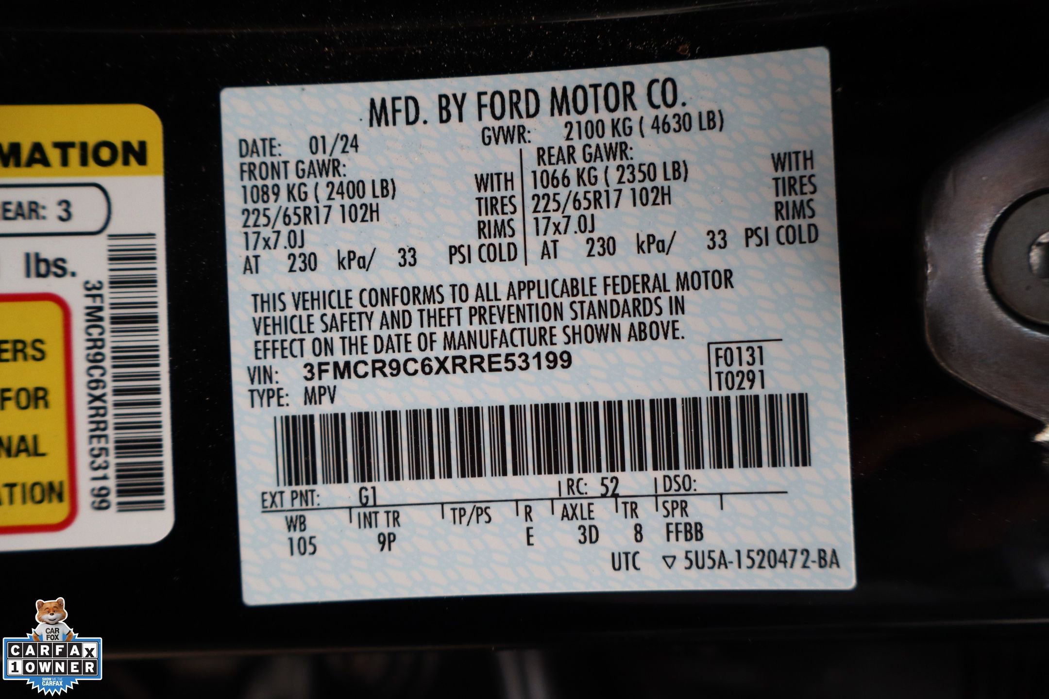 Certified 2024 Ford Bronco Sport Outer Banks AWD/4WD image 31