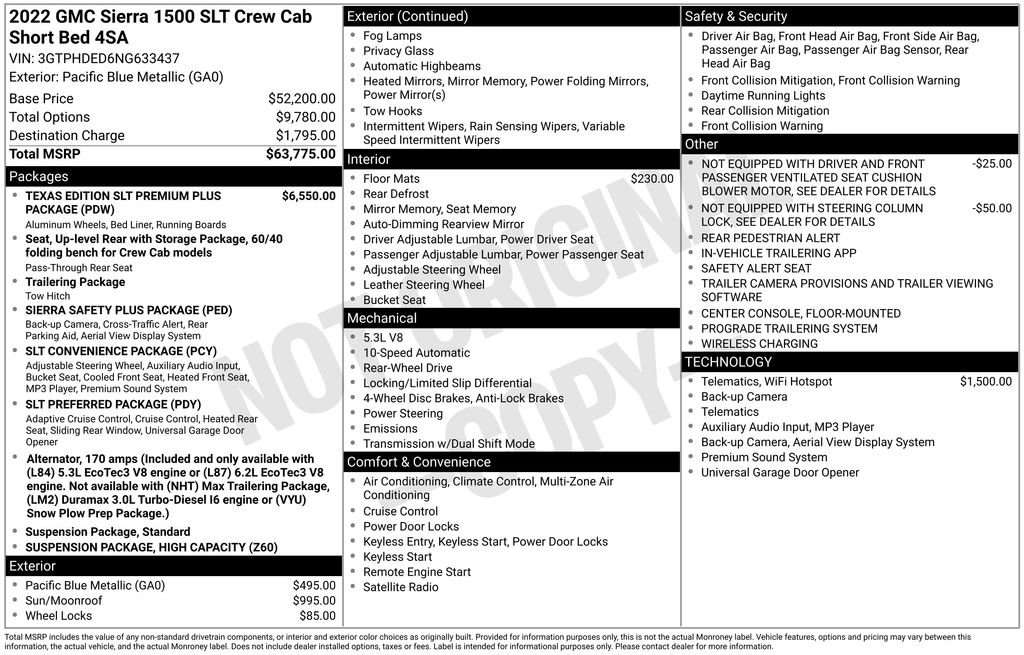 Used 2022 GMC Sierra 1500 SLT RWD image 38