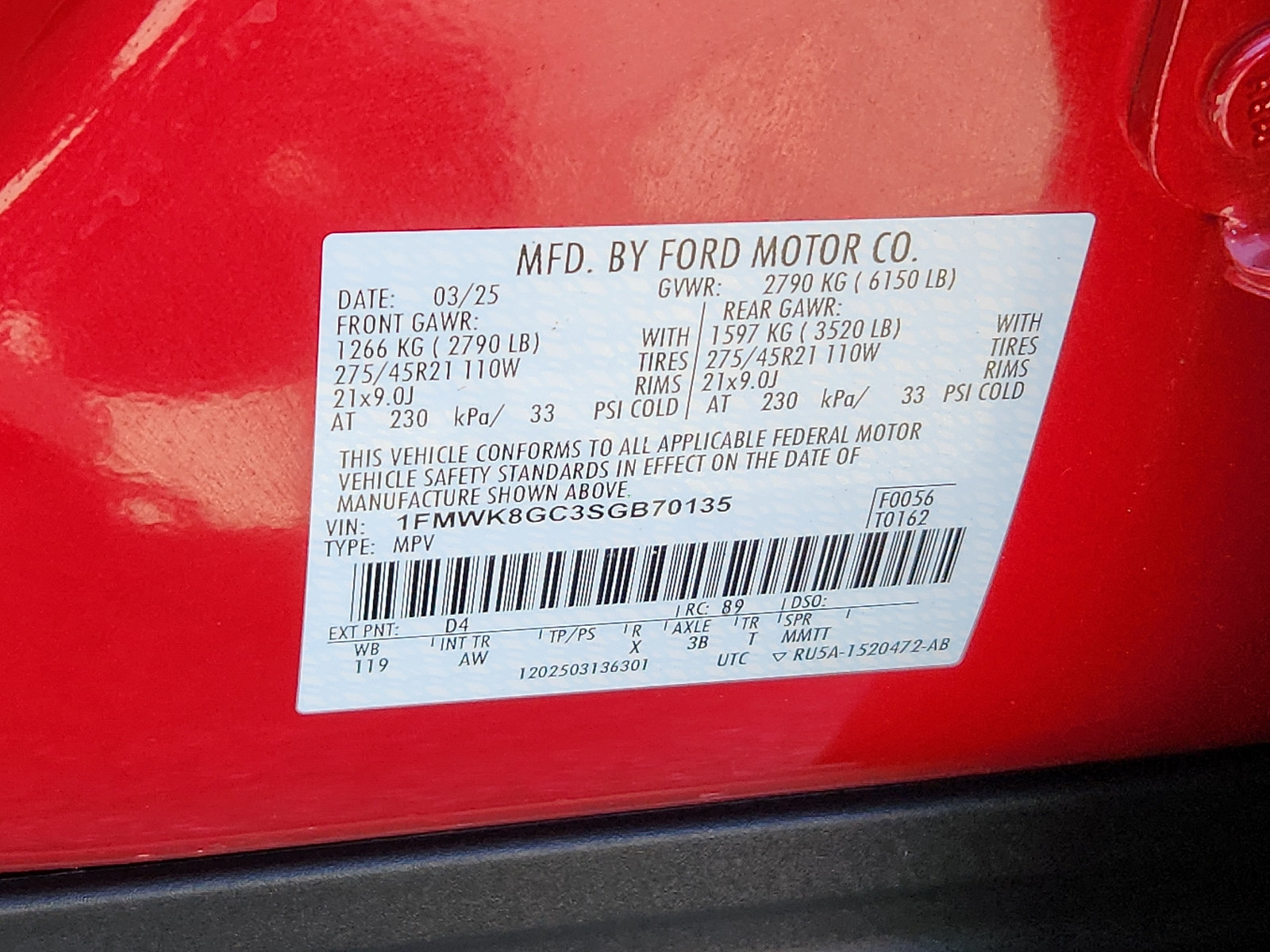 Certified 2025 Ford Explorer ST w/ Sun And Sound Package AWD/4WD image 26
