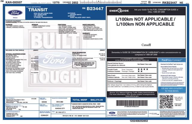 Certified 2024 Ford Transit 250 148 High Roof Extended w/ Load Area Protection Package RWD image 5