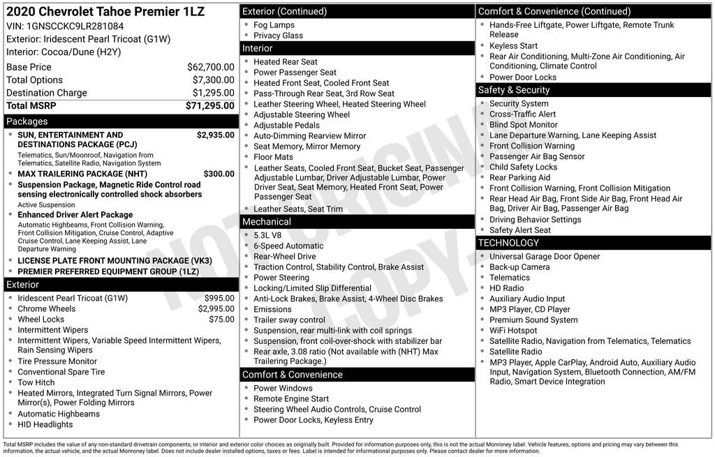 Used 2020 Chevrolet Tahoe Premier RWD image 5