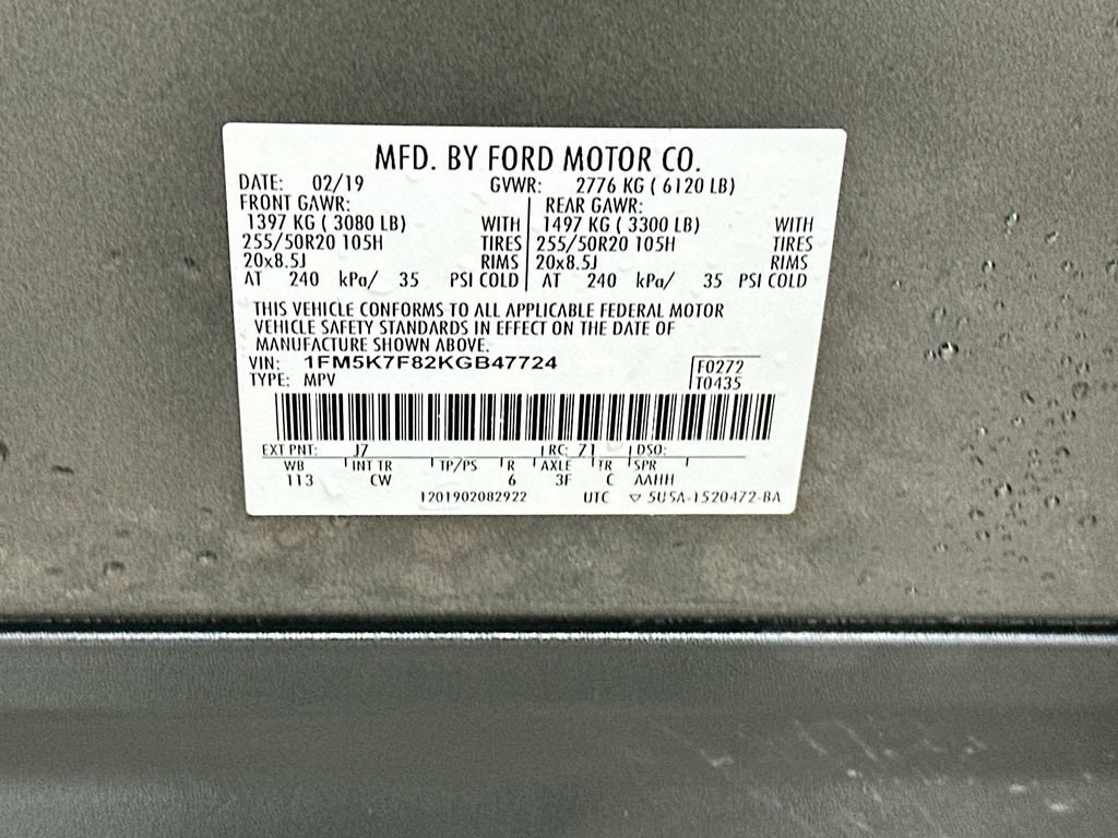 Certified 2019 Ford Explorer Limited w/ Class III Trailer Tow Package FWD image 27