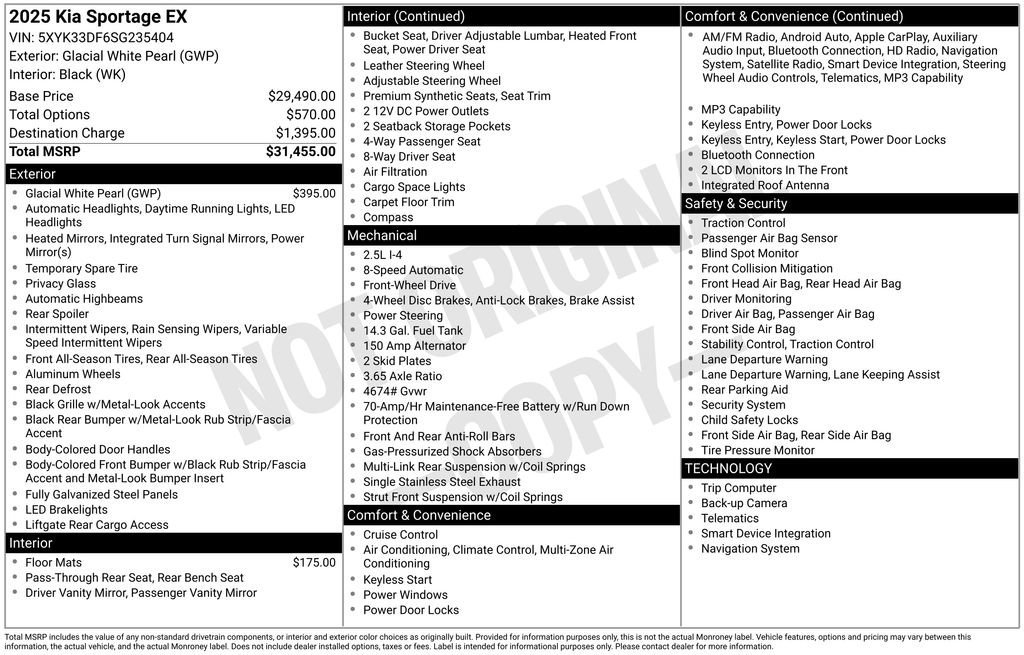Used 2025 Kia Sportage EX image 31