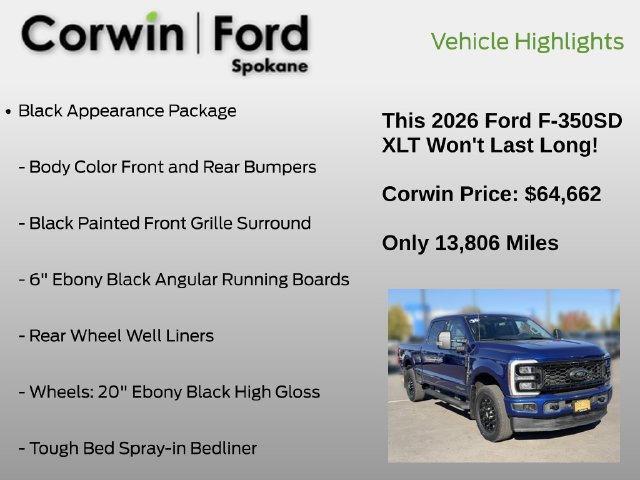 Certified 2026 Ford F350 XLT w/ XLT Premium Package AWD/4WD image 7