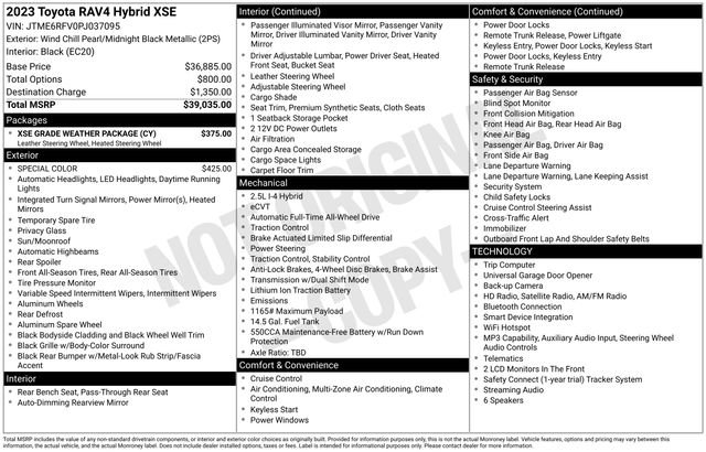 Used 2023 Toyota RAV4 XSE w/ XSE Grade Weather Package AWD/4WD image 27