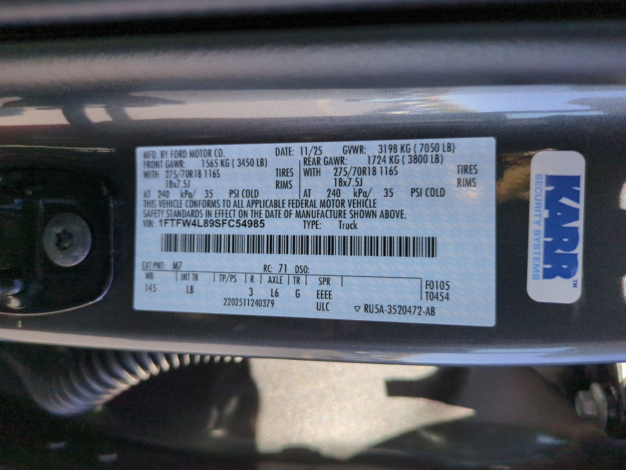Certified 2025 Ford F150 Tremor w/ Bed Utility Package AWD/4WD image 36