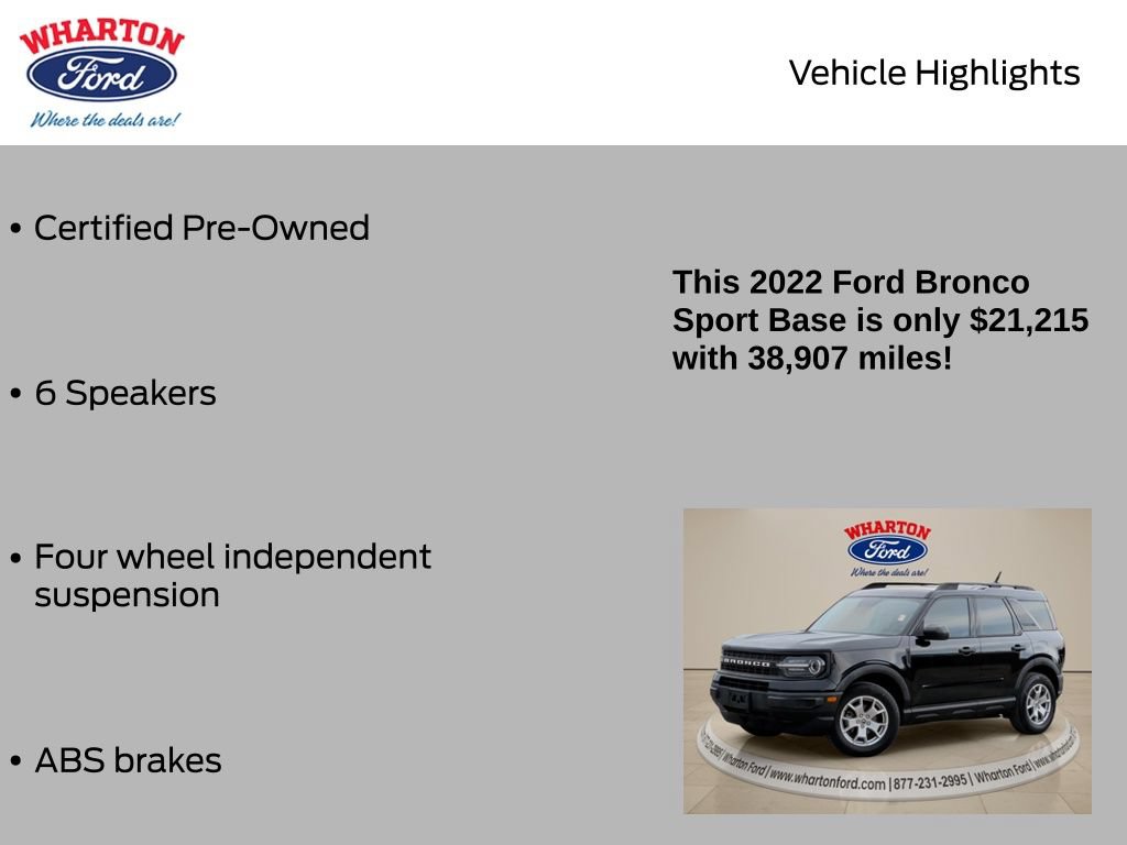Certified 2022 Ford Bronco Sport AWD/4WD image 5
