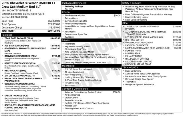 Used 2025 Chevrolet Silverado 3500 LT w/ Trail Boss Package AWD/4WD image 35