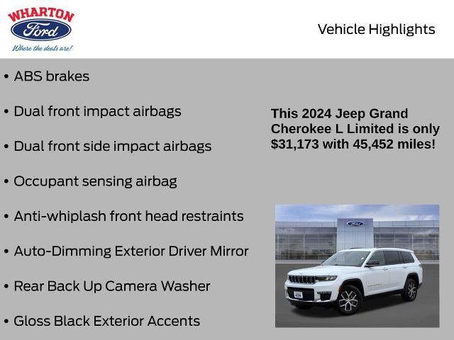 Used 2024 Jeep Grand Cherokee L Limited w/ Luxury Tech Group II AWD/4WD image 20
