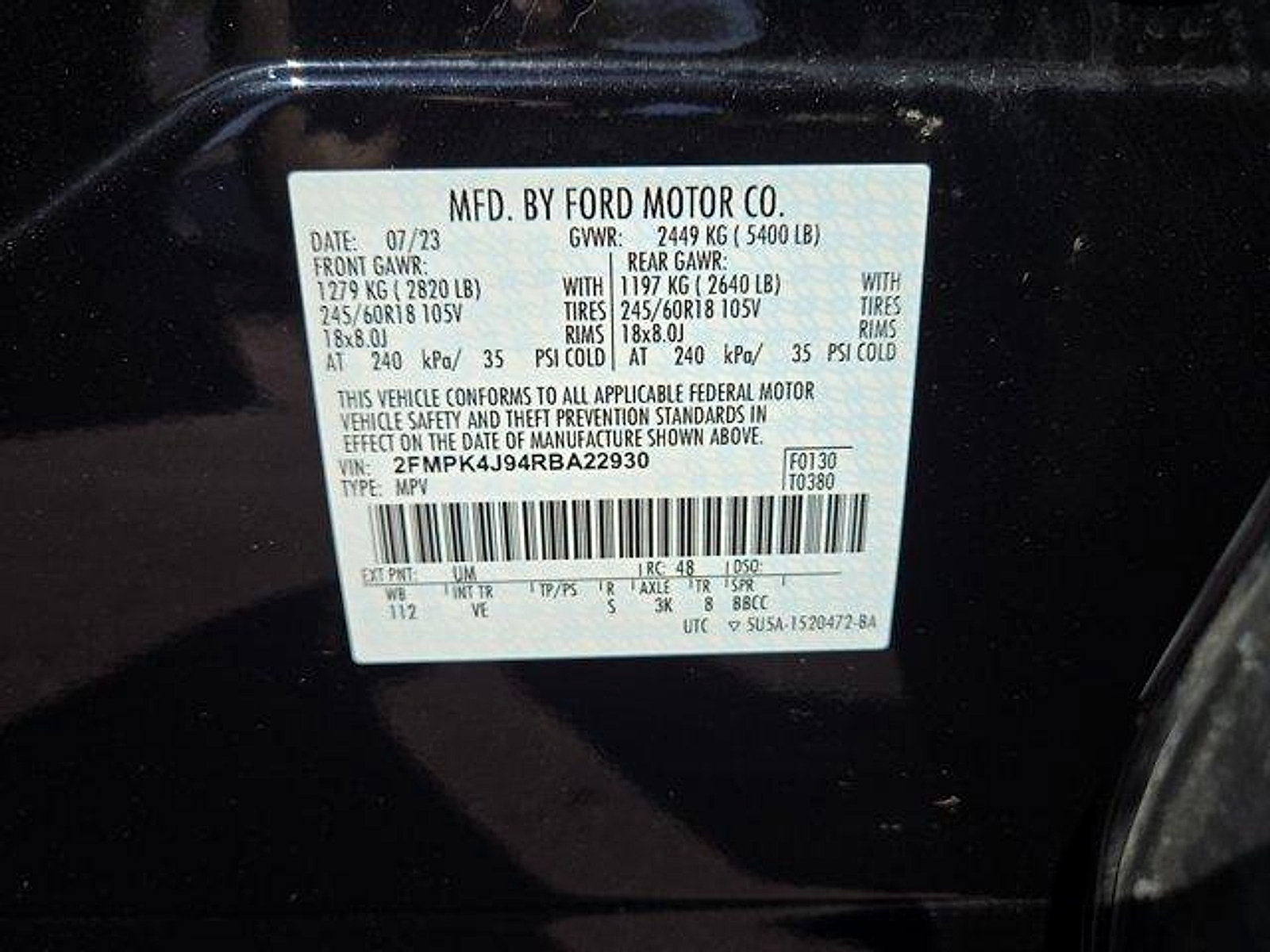 Certified 2024 Ford Edge SEL w/ Convenience Package AWD/4WD image 26