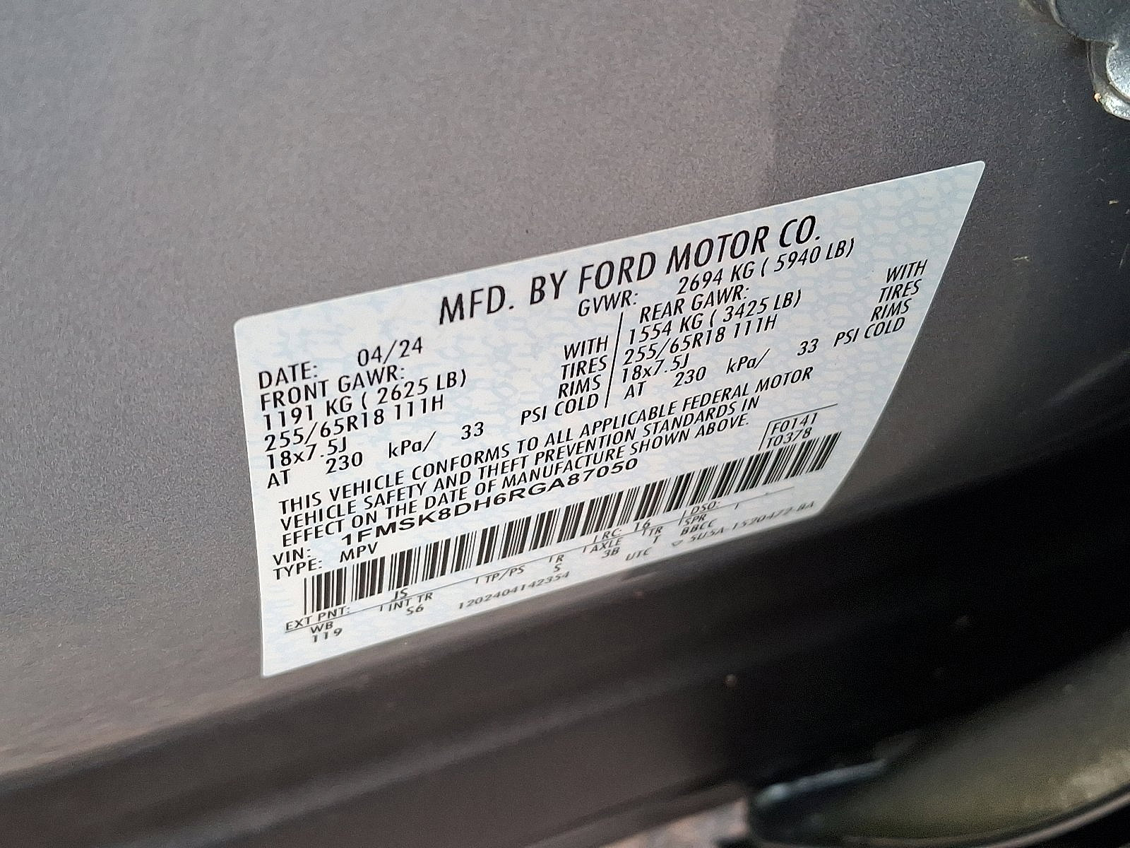 Certified 2024 Ford Explorer XLT w/ Equipment Group 202A image 27