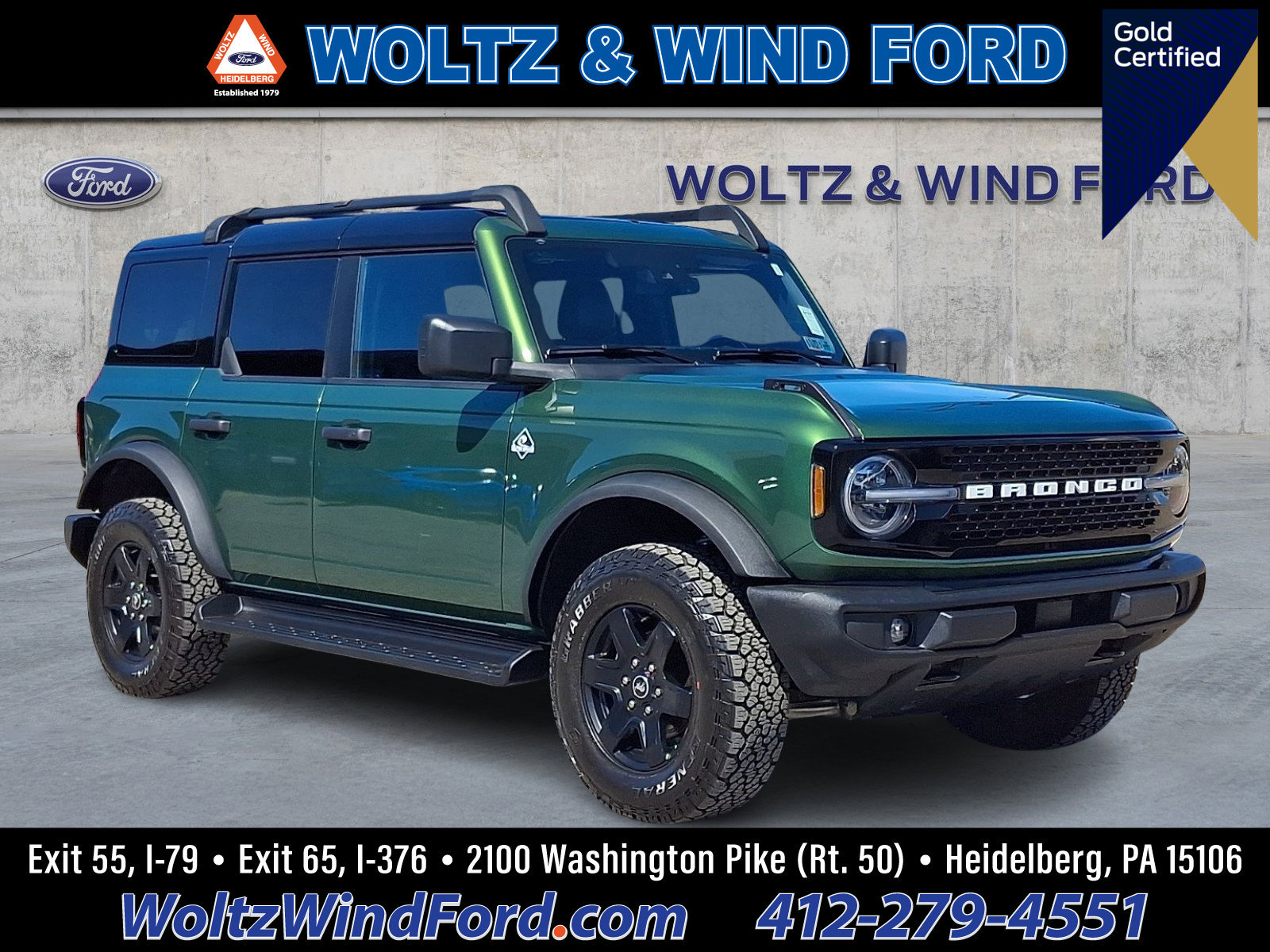 Certified 2025 Ford Bronco Outer Banks w/ Black Appearance Package