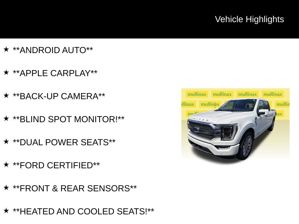 Certified 2021 Ford F150 Limited RWD image 6