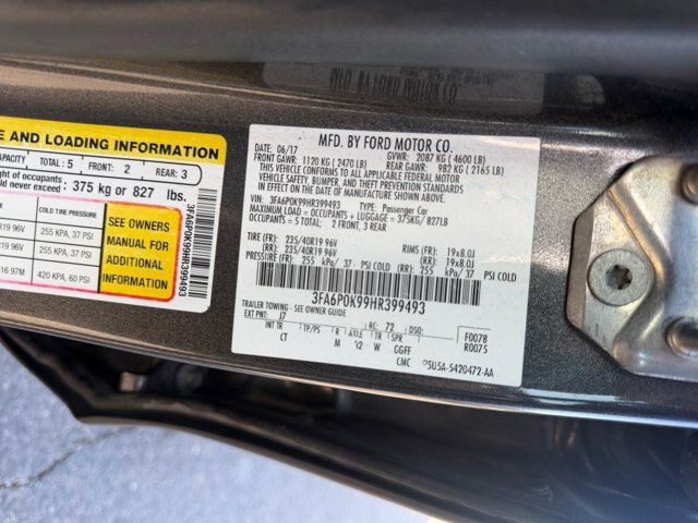 Certified 2017 Ford Fusion Titanium FWD image 20