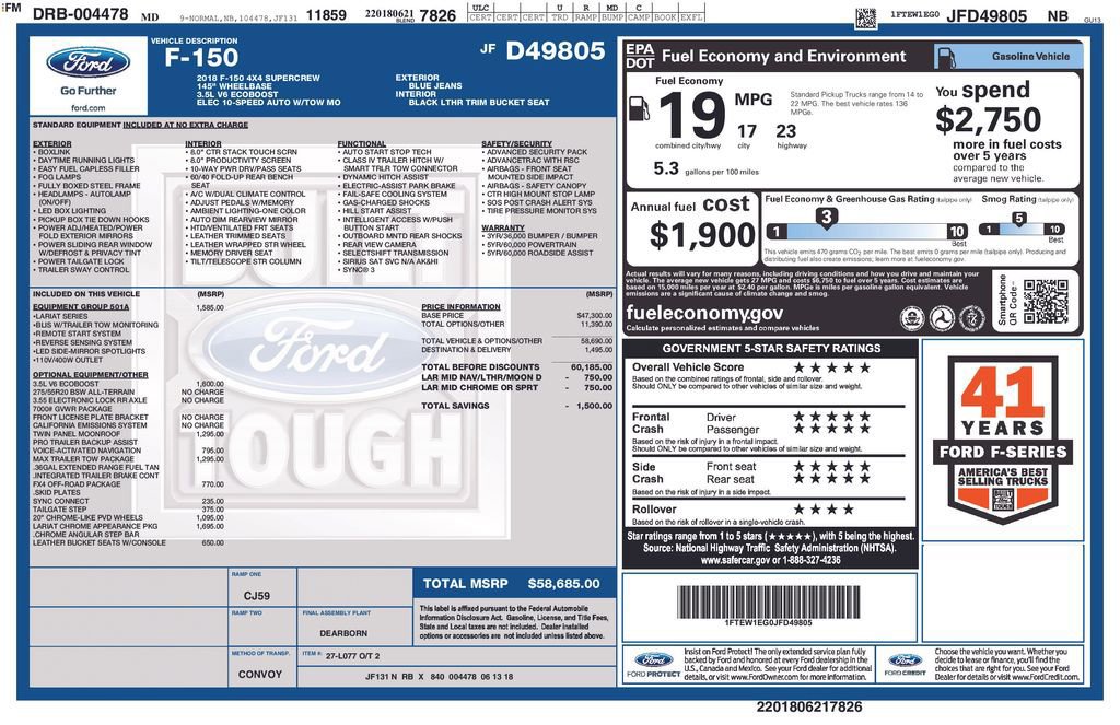 Certified 2018 Ford F150 Lariat image 10