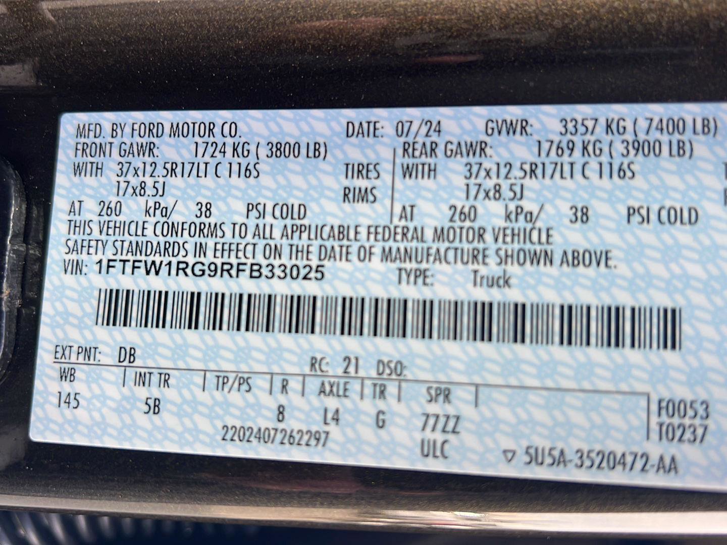 Certified 2024 Ford F150 Raptor image 44