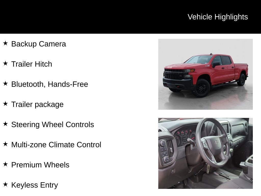 Used 2021 Chevrolet Silverado 1500 Custom Trail Boss image 31