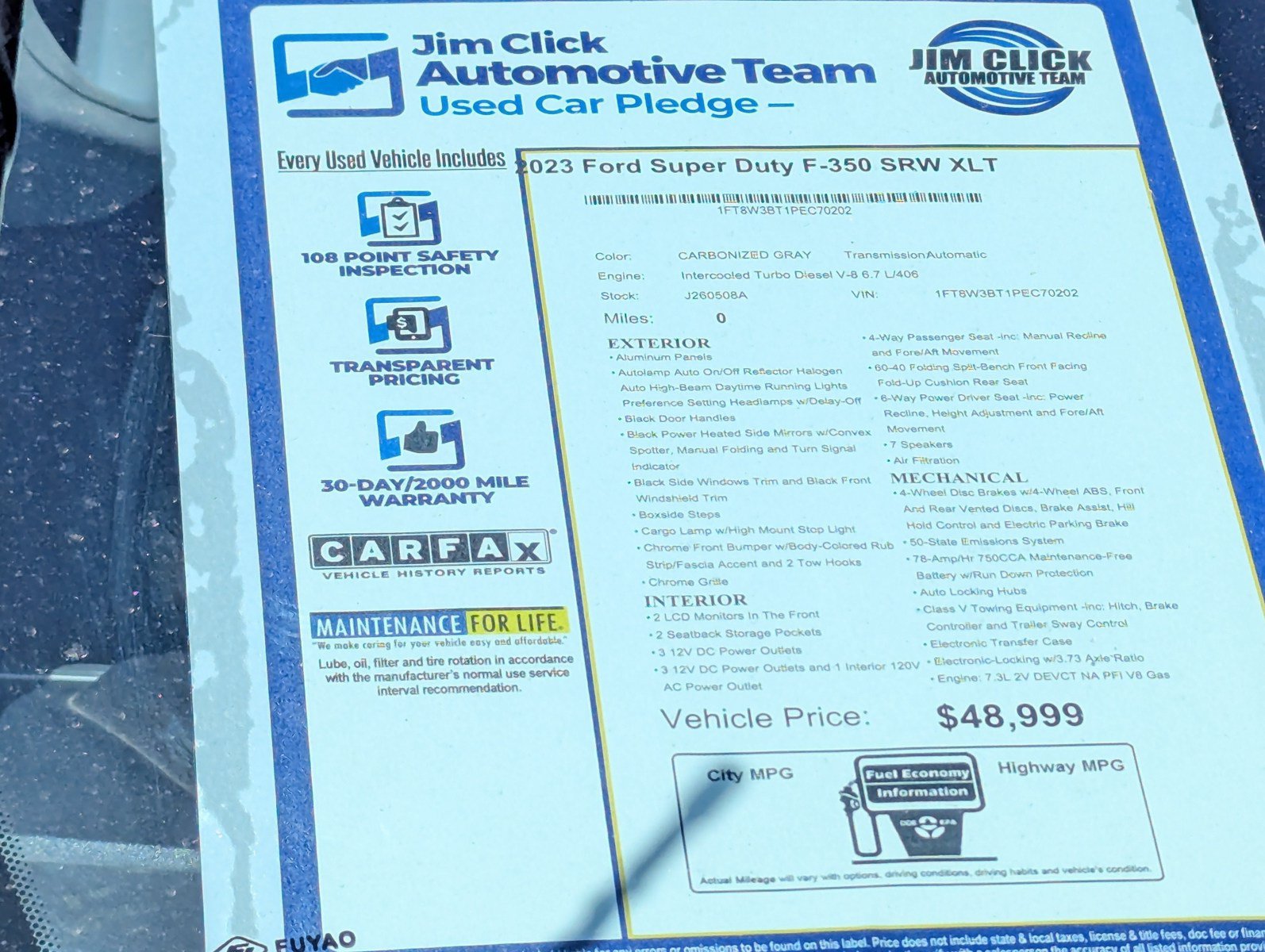 Certified 2023 Ford F350 XLT AWD/4WD image 15