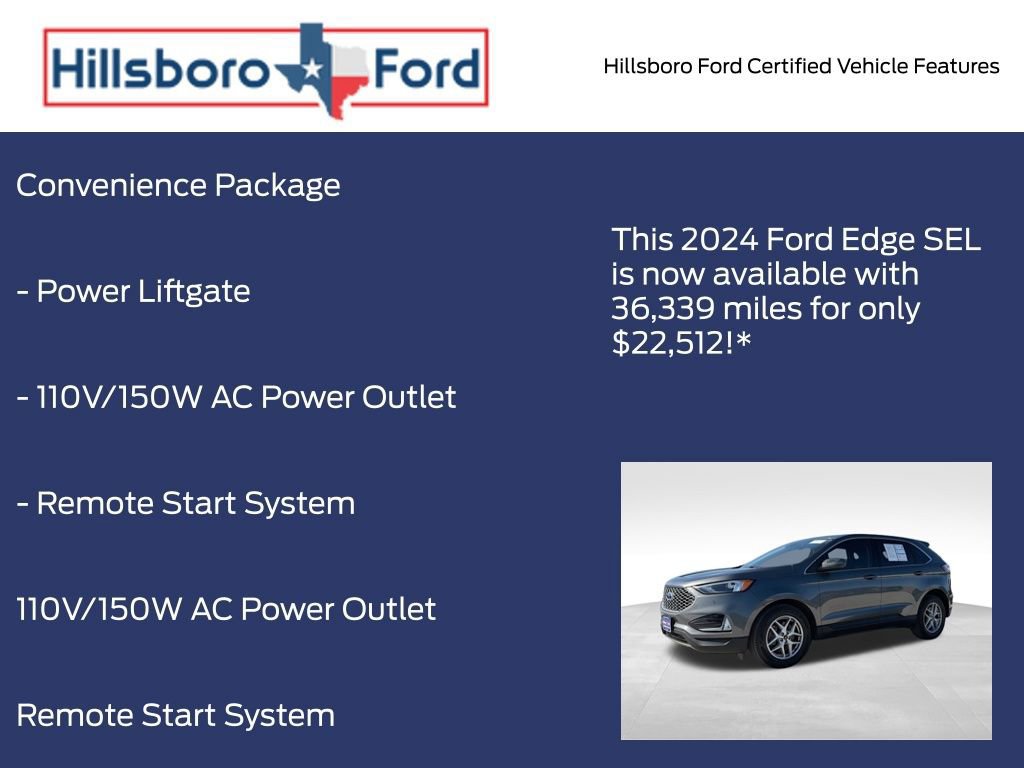Certified 2024 Ford Edge SEL w/ Convenience Package image 11