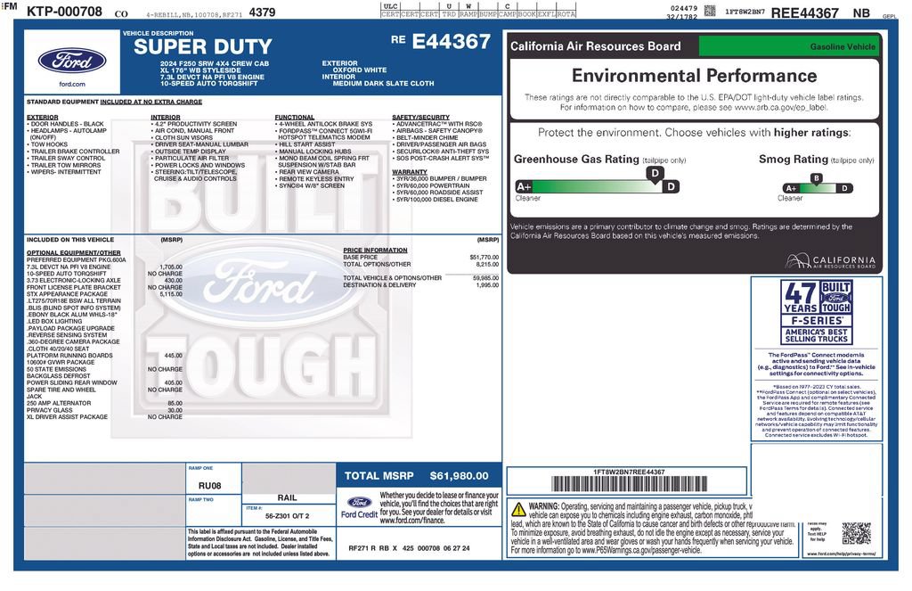 Certified 2024 Ford F250 XL w/ STX Appearance Package AWD/4WD image 6