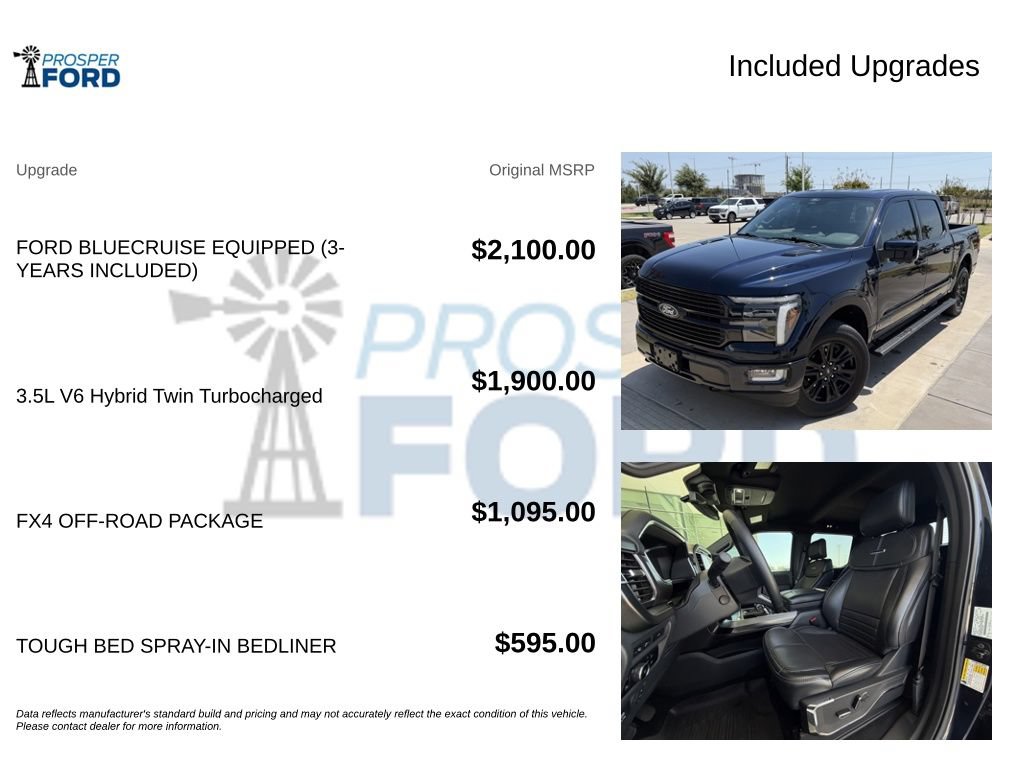 Certified 2024 Ford F150 Platinum w/ FX4 Off-Road Package AWD/4WD image 3