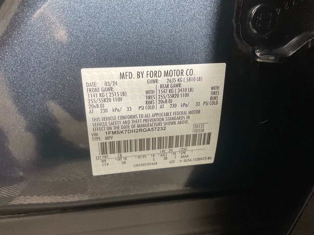 Certified 2024 Ford Explorer XLT w/ Equipment Group 202A image 26