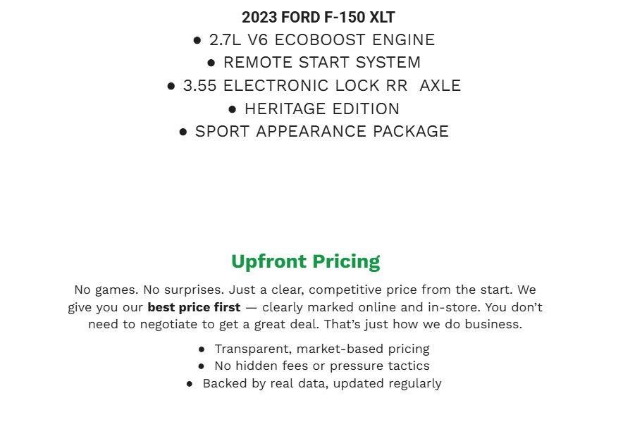 Certified 2023 Ford F150 XLT w/ Equipment Group 302A High AWD/4WD image 2