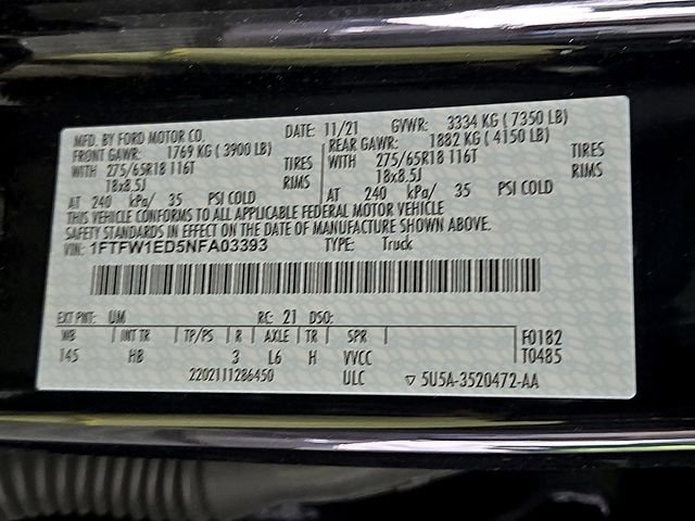 Certified 2022 Ford F150 Lariat w/ Equipment Group 502A High AWD/4WD image 30