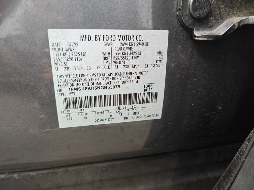 Certified 2022 Ford Explorer ST-Line w/ Class IV Trailer Tow Package AWD/4WD image 17